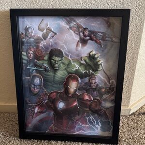 Marvel Logo Sticker Panel in Red, White and Black